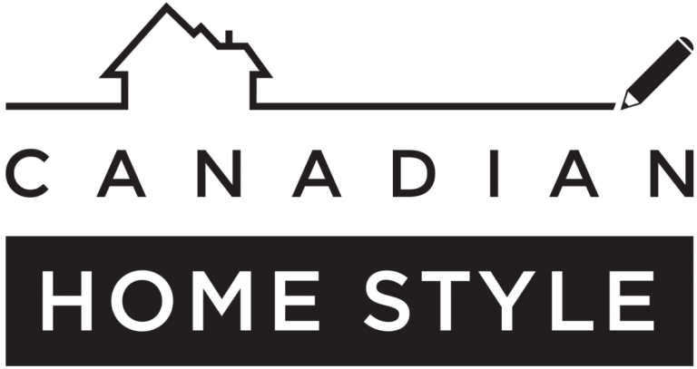 Canadian Home Style logo with a house outline connected to a pencil above the words "Canadian Home Style" in bold, black text.